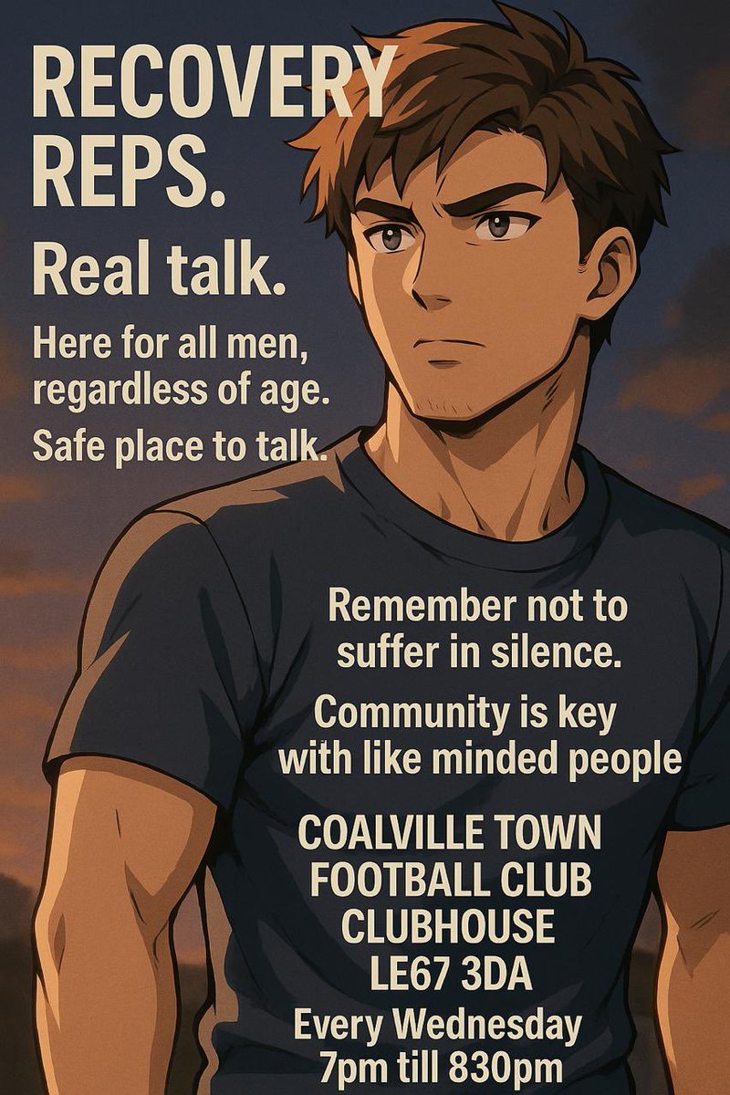 As part of our ongoing commitment to bring a mental health friendly club in addition to our Wednesday morning football chats we are now offering  a Wednesday night group open to everyone. Don’t struggle alone 🖤🤍