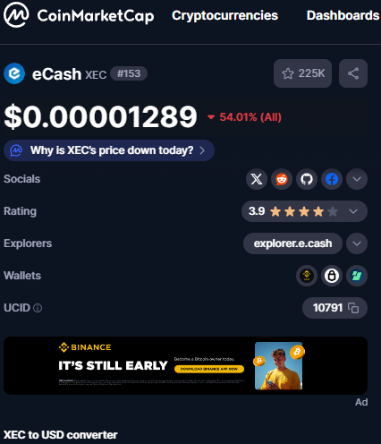 hiecho21's tweet photo. did you know that if @eCash has a 21m supply similar to @bitcoin 

1 $XEC is equivalent to 11 usd as of now. 

@eCash https://t.co/aXImTTaTPY