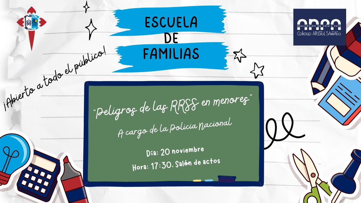 🚨🚨🚨Este próximo jueves tenemos una nueva sesión de Escuela de Familias en la que abordaremos los riesgos de Internet con la ayuda de la <a href="/policia/">Policía Nacional</a> ¡Anotadlo en vuestras agendas! 👮🏻‍♀️👮🏽