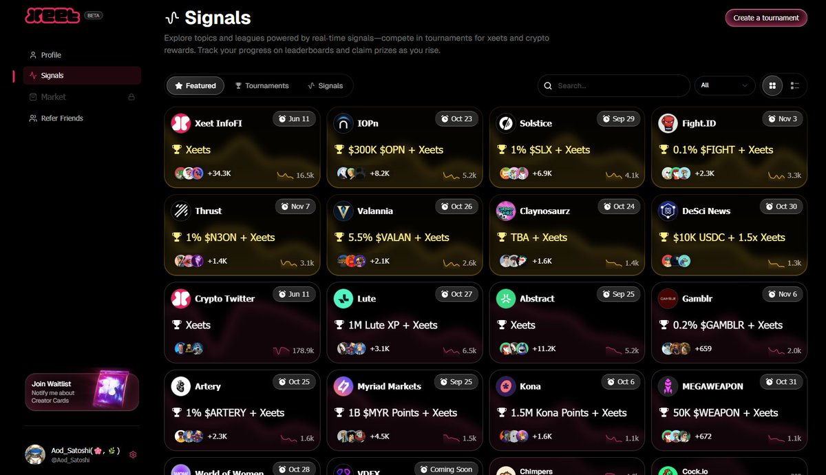 เวลาเล่น testnet หรือสายล่า airdrop หลายโปรเจกต์พร้อมกัน เรามักจะหลงทางง่ายมาก
จำไม่ได้ว่าทำถึงไหนแล้ว โปรเจกต์ไหนยังเปิดอยู่ อันไหนหมดเขตไปแล้ว
ตรงนี้แหละที่ <a href="/xeetdotai/">xeet</a>  เข้ามาเติมช่องว่าง🚀

รวมแคมเปนจากหลายโปรเจกต์ไว้ใน หน้าเดียว

บอกว่าแต่ละแคมเปนมี task อะไรให้ทำบ้าง