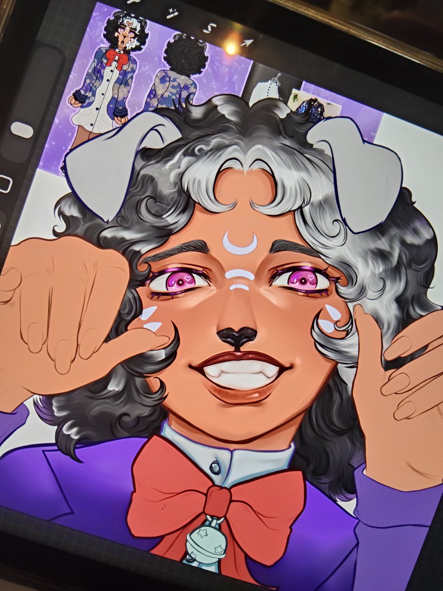AlexChillinWig's tweet photo. @blumothy Wip of commission I'm working on ✨✨ https://t.co/PHDYowD4hD