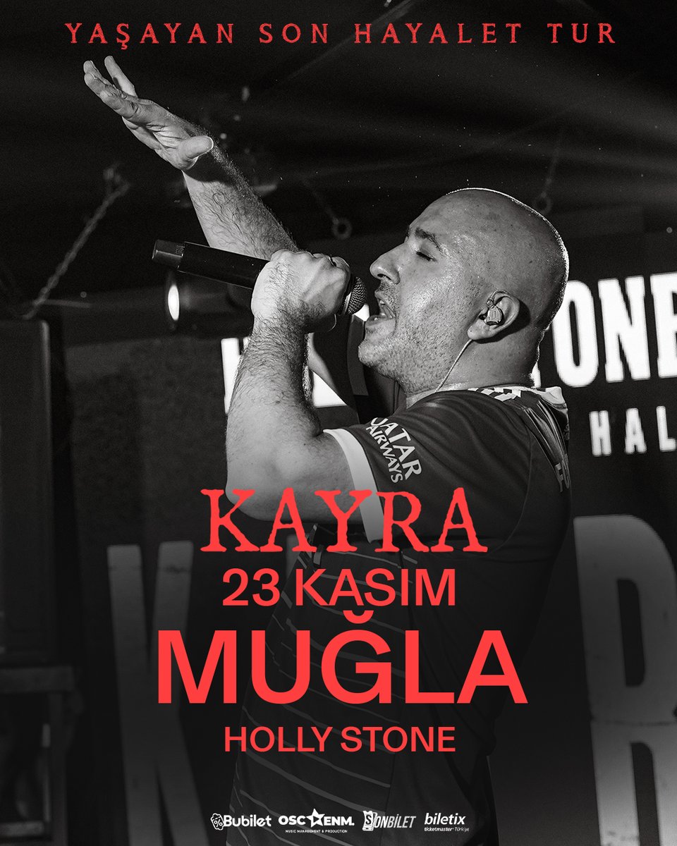23 Kasım Pazar akşamı Muğla Holly Stone sahnesindeyiz. Biletler için: biletix.com/etkinlik/4OS89…