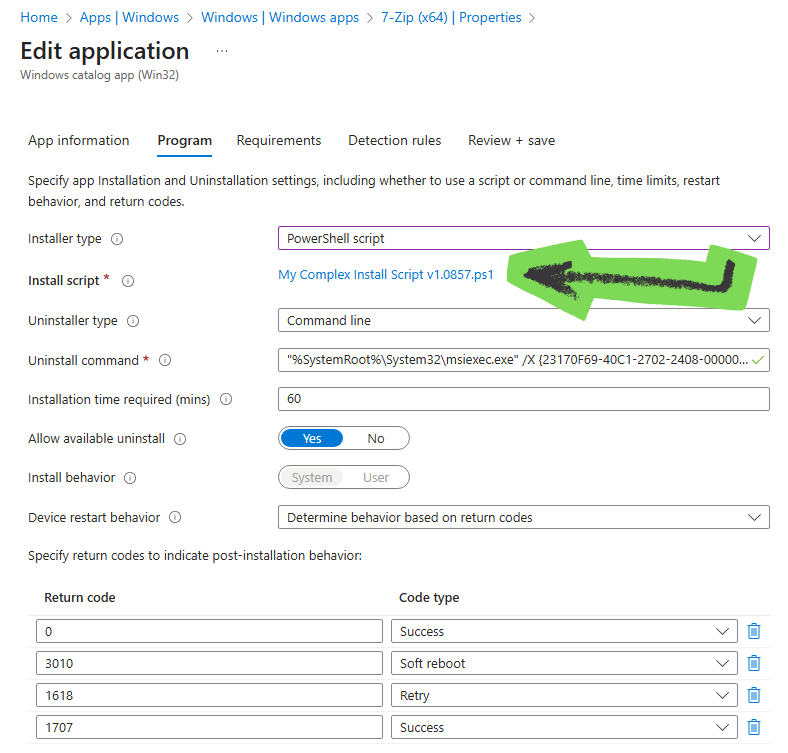 DanielatOCN's tweet image. Microsoft have added &quot;First-party&quot; PowerShell script support for Win32 app deployment &amp;gt; ourcloudnetwork.com/powershell-scr…

No longer do you have to package your source files and installation logic directly within your intunewin files. You can separate them out providing you more control,…