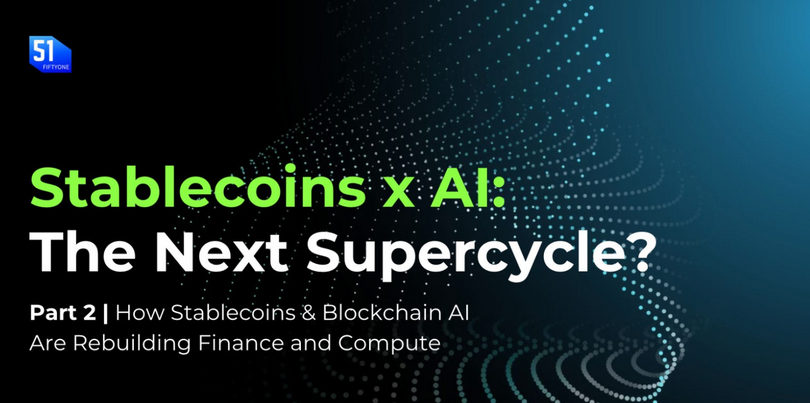 Solid piece by <a href="/51_Insights/">51_Insights</a>:

"We're witnessing one of those rare infrastructure flips that happen maybe once per generation...

When AI agents can directly purchase data, execute trades, and pay for services using stablecoins, we'll witness exponential acceleration in economic