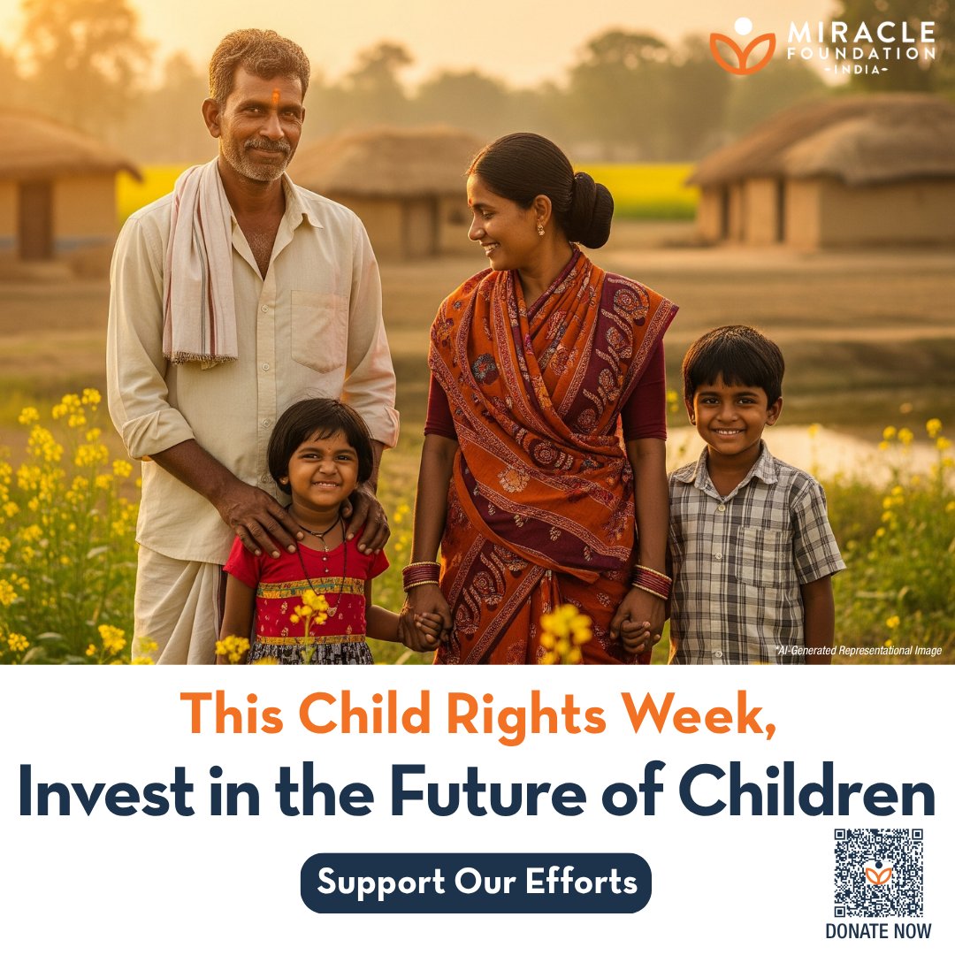Every child has the right to grow up safe, loved and supported within a family. For many children however, this right is still out of reach. Poverty, family instability and lack of support often separate them from their family. At Miracle Foundation India, we are committed to