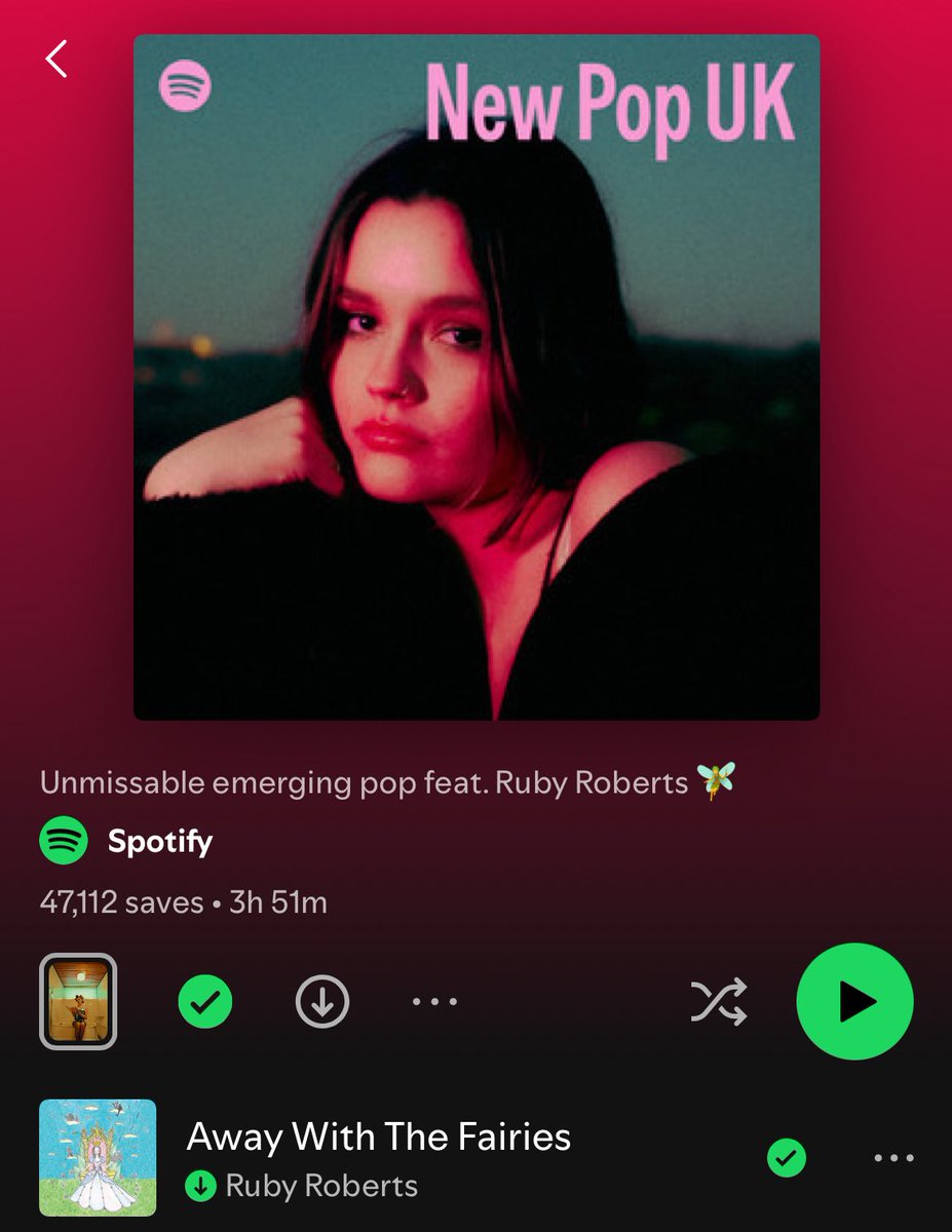 rubyrobertshq's tweet image. thank you @SpotifyUK for recognising our girl!!!