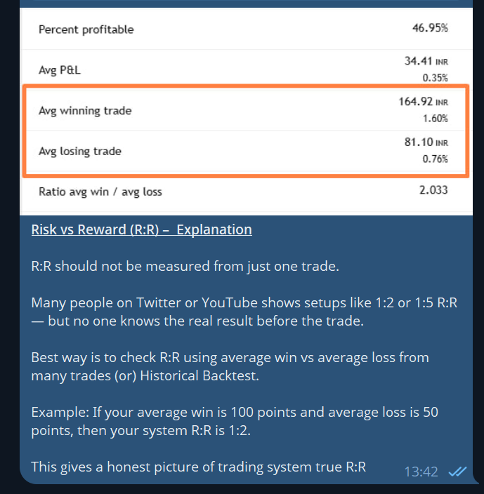 trendrooster's tweet image. Risk vs Reward (R:R) - Explanation.

#Trendrooster #SystemTrading #Algo