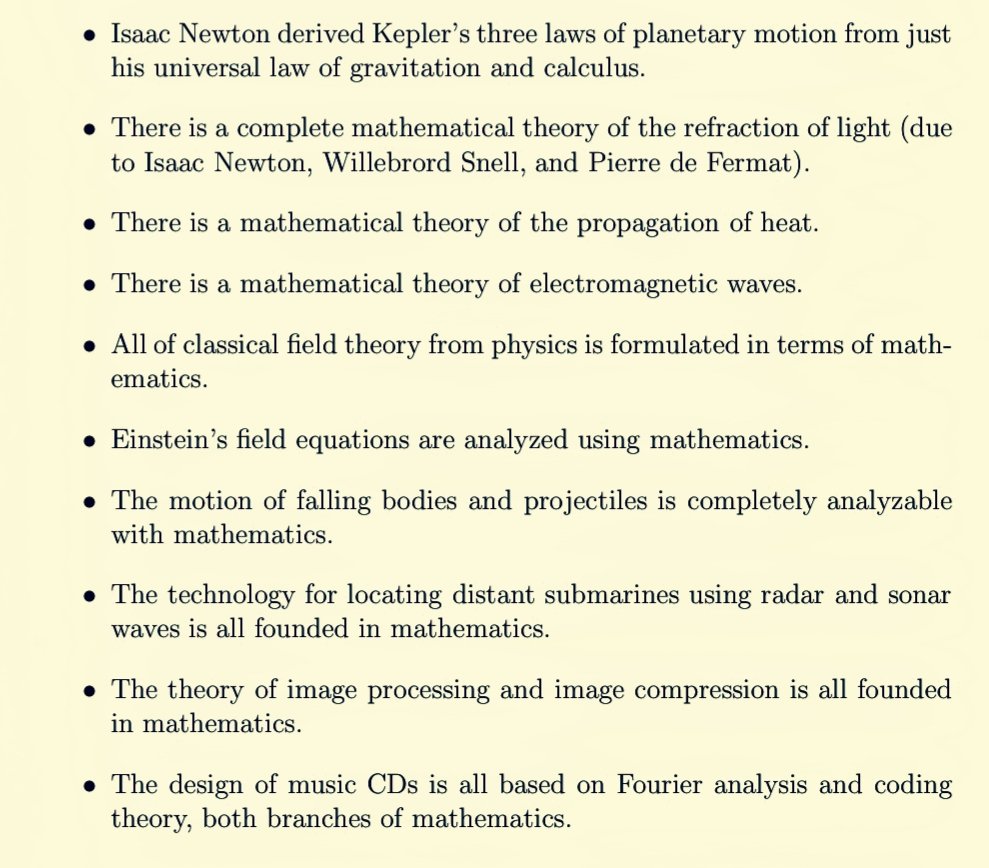 Ganeshuor's tweet image. Math = {physics, chemistry, biology, engineering, AI, …}