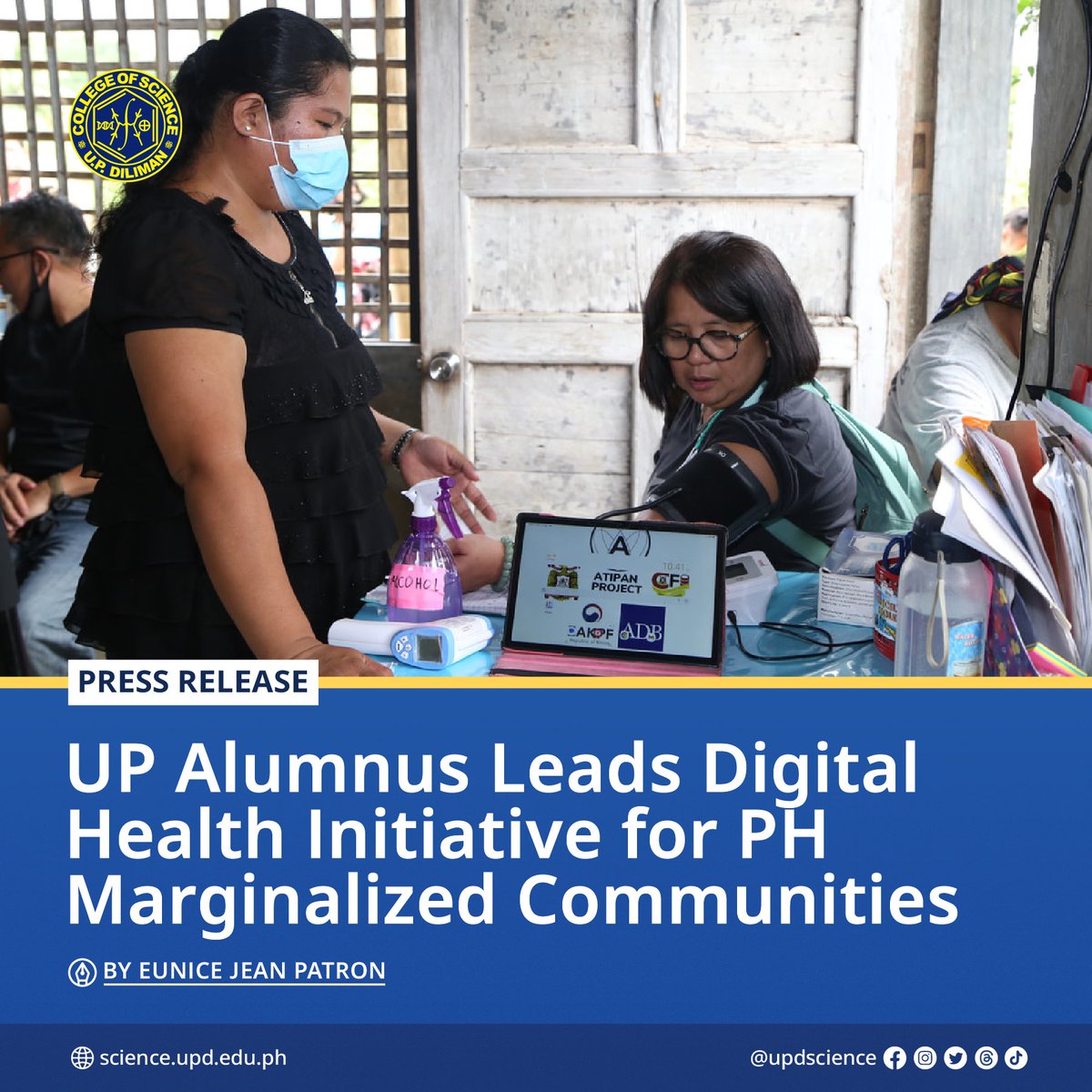 🩺 Remote communities in the countryo face challenges that hinder their access to quality healthcare services. Dr. Romulo De Castro and his team implemented the ATIPAN Project, which aims to bring digital health to marginalized communities.

🔗 Read here: science.upd.edu.ph/up-alumnus-lea…