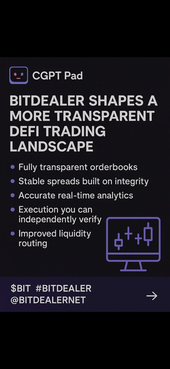 Just shared a new update on CGPT Pad, taking another look at how BitDealer is steadily shaping a more transparent trading landscape inside DeFi. What stands out this time is how consistently the project focuses on clarity, fairness, and reliable on-chain data — things the