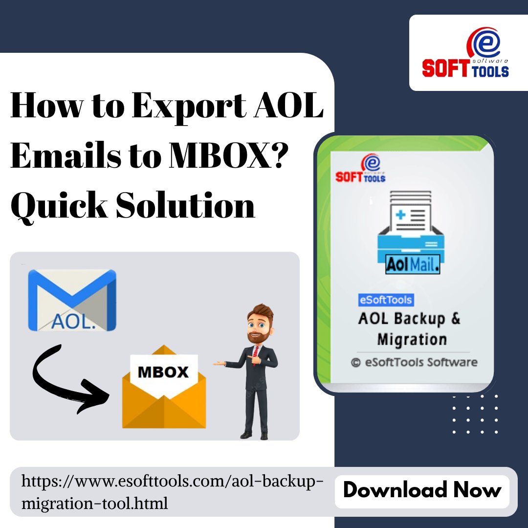 esofttools's tweet image. How to Export AOL Emails to MBOX? Quick Solution

Export AOL emails to MBOX using eSoftTools AOL Backup &amp;amp; Migration software.

Visit more:- ittoolsblog.com/export-aol-ema…

#AOLBackupsoftware #AOLemailsbackup