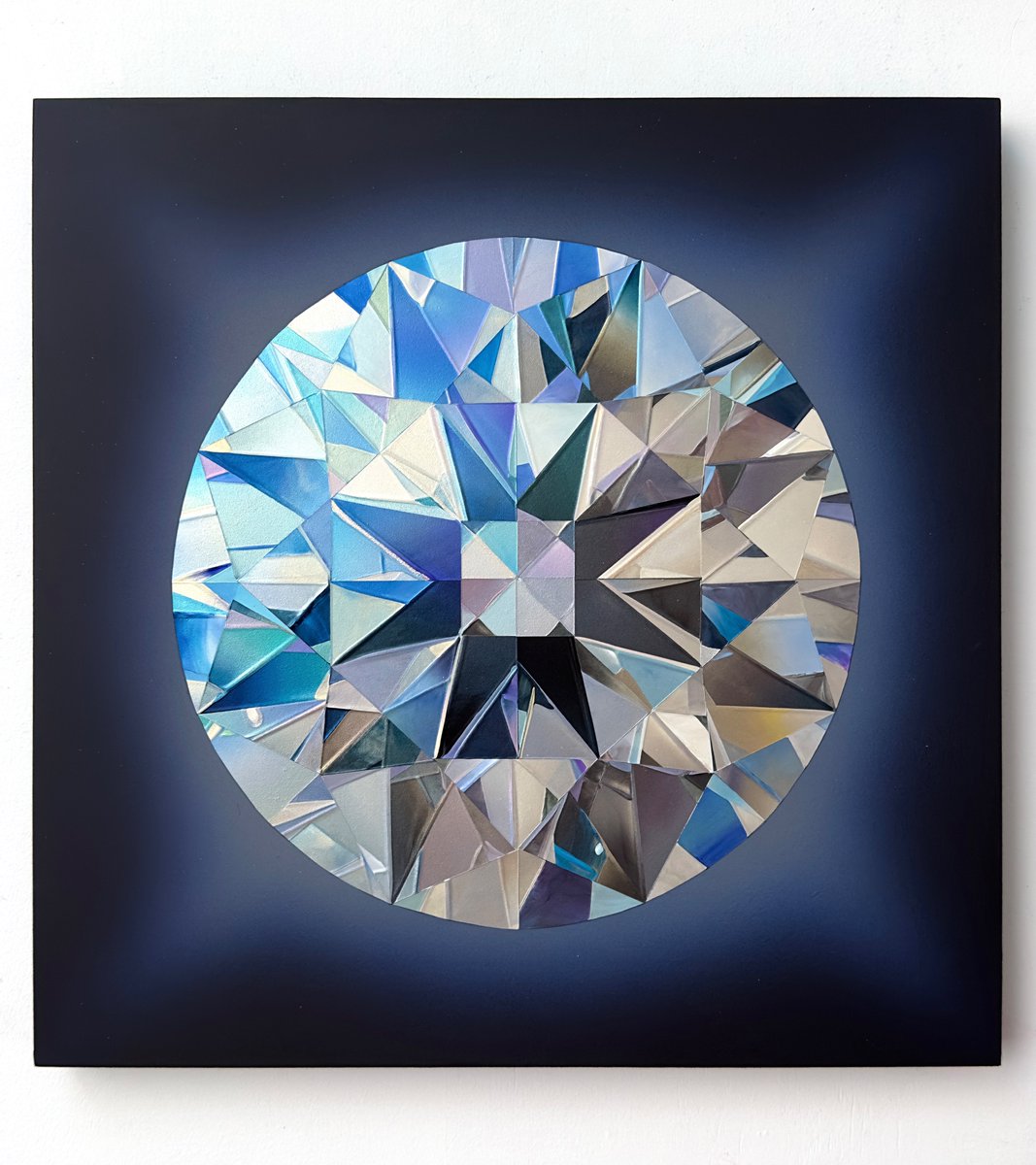 宝石絵 宝石アート《原画》ルビー｜水彩画｜7月の誕生石 インテリアに彩りを