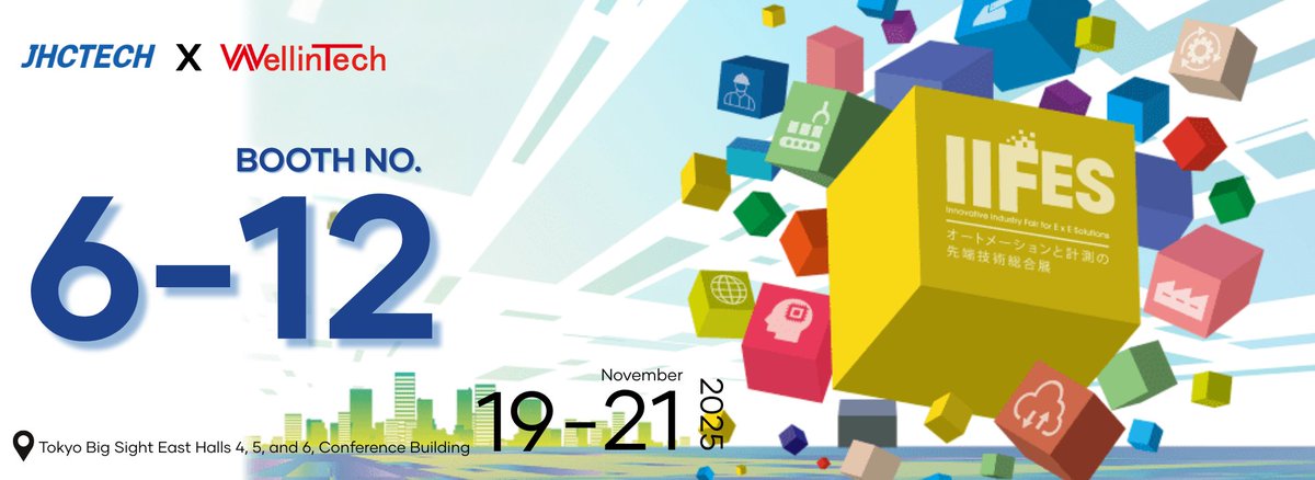 JHC_Technology's tweet image. Two days to go!  JHCTECH has successfully arrived in Japan. From November 19th to 21st, 2025, we will be showcasing our products at two exhibitions in Japan.

💡#EdgeTech+ 2025
📍 Yokohama, Japan
🌟 Booth CJ-09

💡#IIFES 2025
📍Tokyo, Japan
🌟Booth 6-12

See you there~~