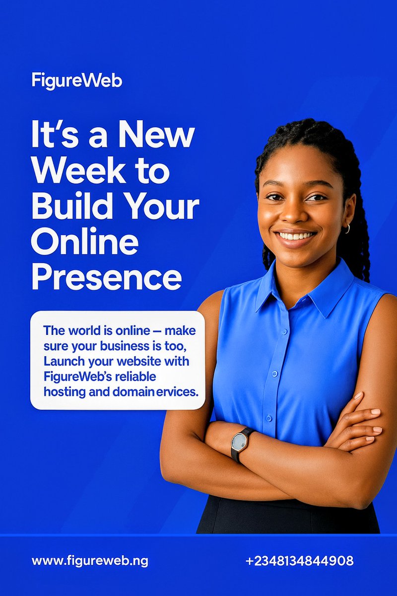 figurewebng's tweet image. Every new week is another chance to grow, show up, and make your brand more visible online.

Whether it’s launching that website, securing your domain, or upgrading your hosting, start where you are and keep building.

👉 Get started at figureweb.ng

#WebHosting