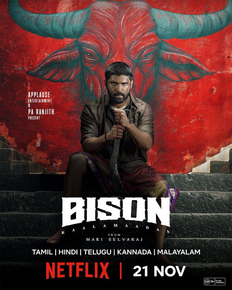 letscinema's tweet photo. Bison | Netflix | 21 November. https://t.co/rCeQyXd5I2