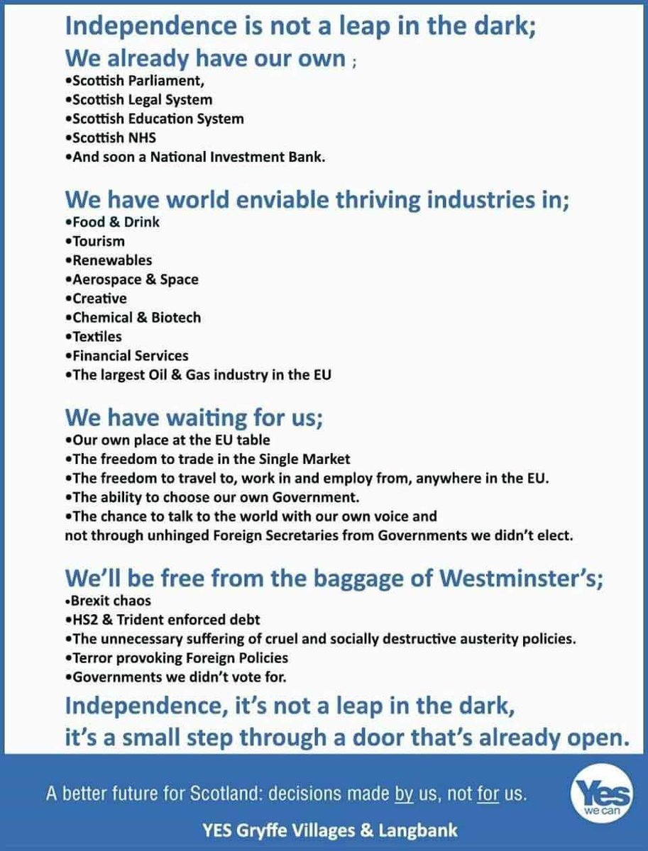Independence is inevitable all that it takes is one small step 
#Holyrood2026