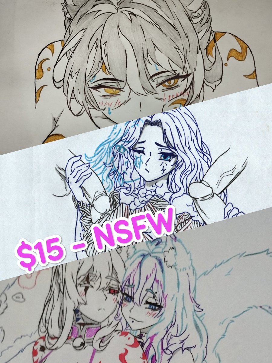 ⚠️NSFW! Segs. You have been warned of Honry.

#TraditionalArt #nsfw