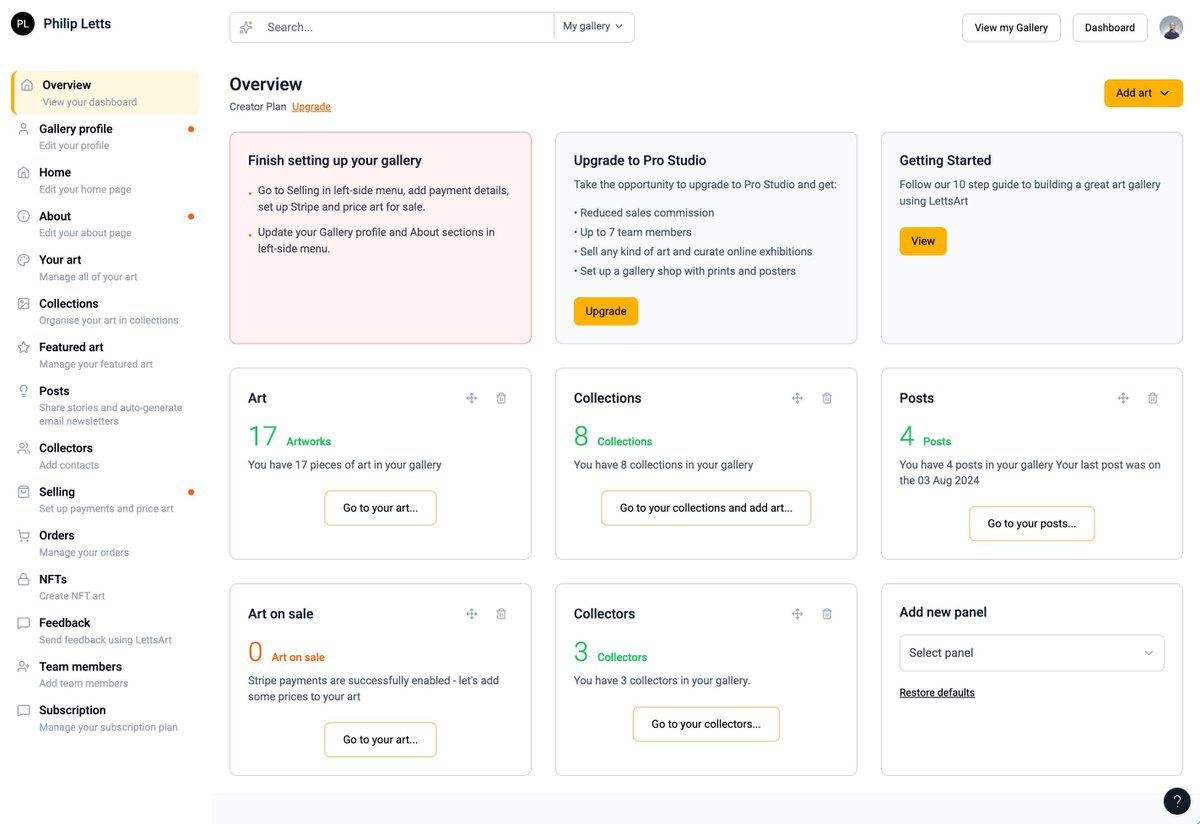 🔥 From onboarding to gallery drop, <a href="/LettsArt/">LettsArt</a> is crafted for speed and clarity. Designed with artists, for artists.
Check it out: poplab.io/lettsart/