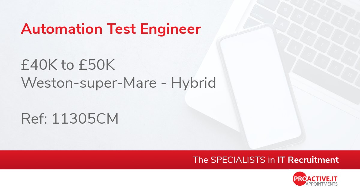 ProactiveIT_UK's tweet image. The right candidate will have experience in designing, developing and maintaining automated test frameworks, with a focus on reducing manual testing, improving and integrating automation tests into the pipelines for rapid and reliable releases.
proactive.it/job/automation…
#JavaScript