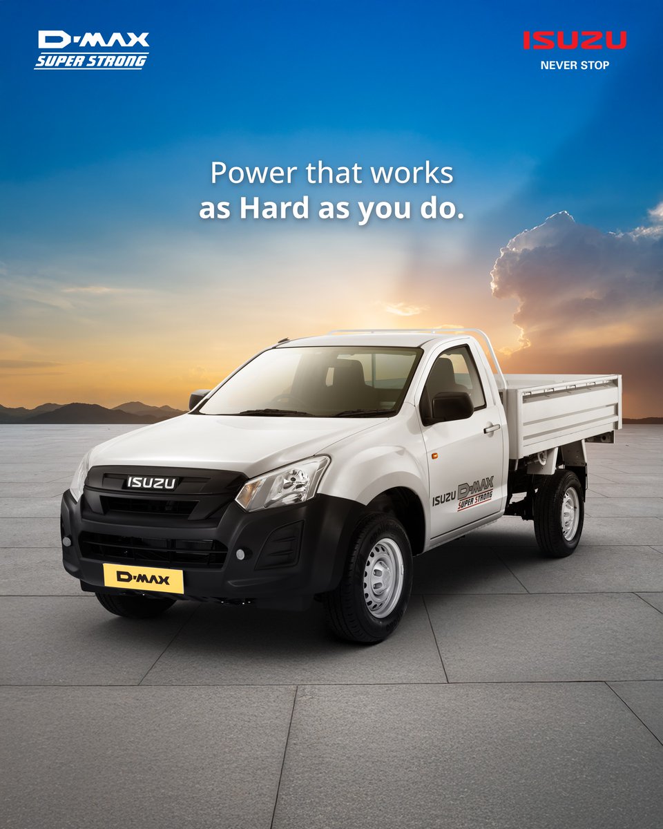 ISUZUHyderabad's tweet image. It’s not just about getting the job done - it’s about doing it with grit, day after day. Strength that stands tall beside your hustle.

#NeverStop #ISUZUDmax #BuiltForWork #ISUZUIndia #ISUZU #MahavirISUZU