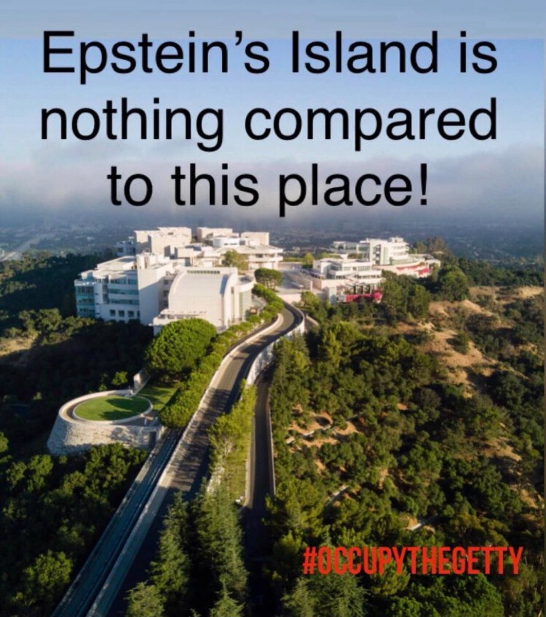 The Getty is the hub of global international sex trafficking. 
#occupythegetty
#epstein 
#EpsteinTrumpFiles