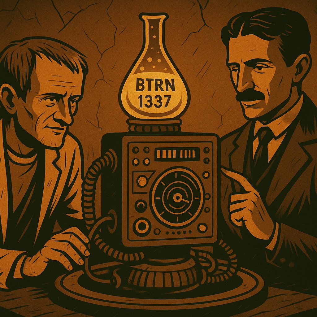 Day 13 — The Machine Awakens ⚡🕰️

After analyzing the physical nature of Buterinium, Tesla did the unthinkable —
he integrated the element directly into one of his prototypes.

The result?
A device capable of bending time and space itself.

Buterinium didn’t just power the