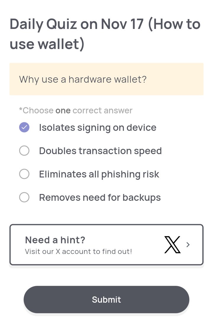 churchi_blaq's tweet image. NOVEMBER 17th, 2025
1) #SyntaxVerse quiz answer for today 🎯
2) #Xenea wallet #quiz answer for today  ✅
3) #Marina protocol quiz #answer 🔥
4) #SpurProtocol quiz answer 👌

Time to contribute and stack with 👇
@SIXR_cricket