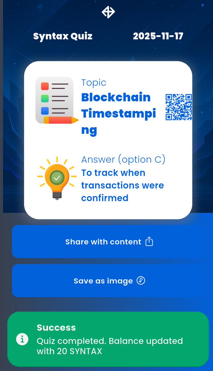 churchi_blaq's tweet image. NOVEMBER 17th, 2025
1) #SyntaxVerse quiz answer for today 🎯
2) #Xenea wallet #quiz answer for today  ✅
3) #Marina protocol quiz #answer 🔥
4) #SpurProtocol quiz answer 👌

Time to contribute and stack with 👇
@SIXR_cricket