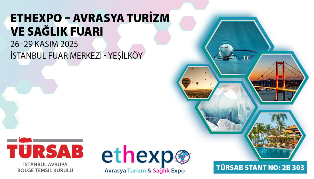 ETHEXPO Avrasya Turizm ve Sağlık Fuarı, 26–29 Kasım 2025 tarihleri arasında İstanbul Fuar Merkezi/Yeşilköy’de düzenlenecektir.

Discover Events tarafından organize edilen ve sağlık ile turizm sektörlerini bir araya getirmeyi hedefleyen ETHEXPO 2025, T.C. Cumhurbaşkanlığı