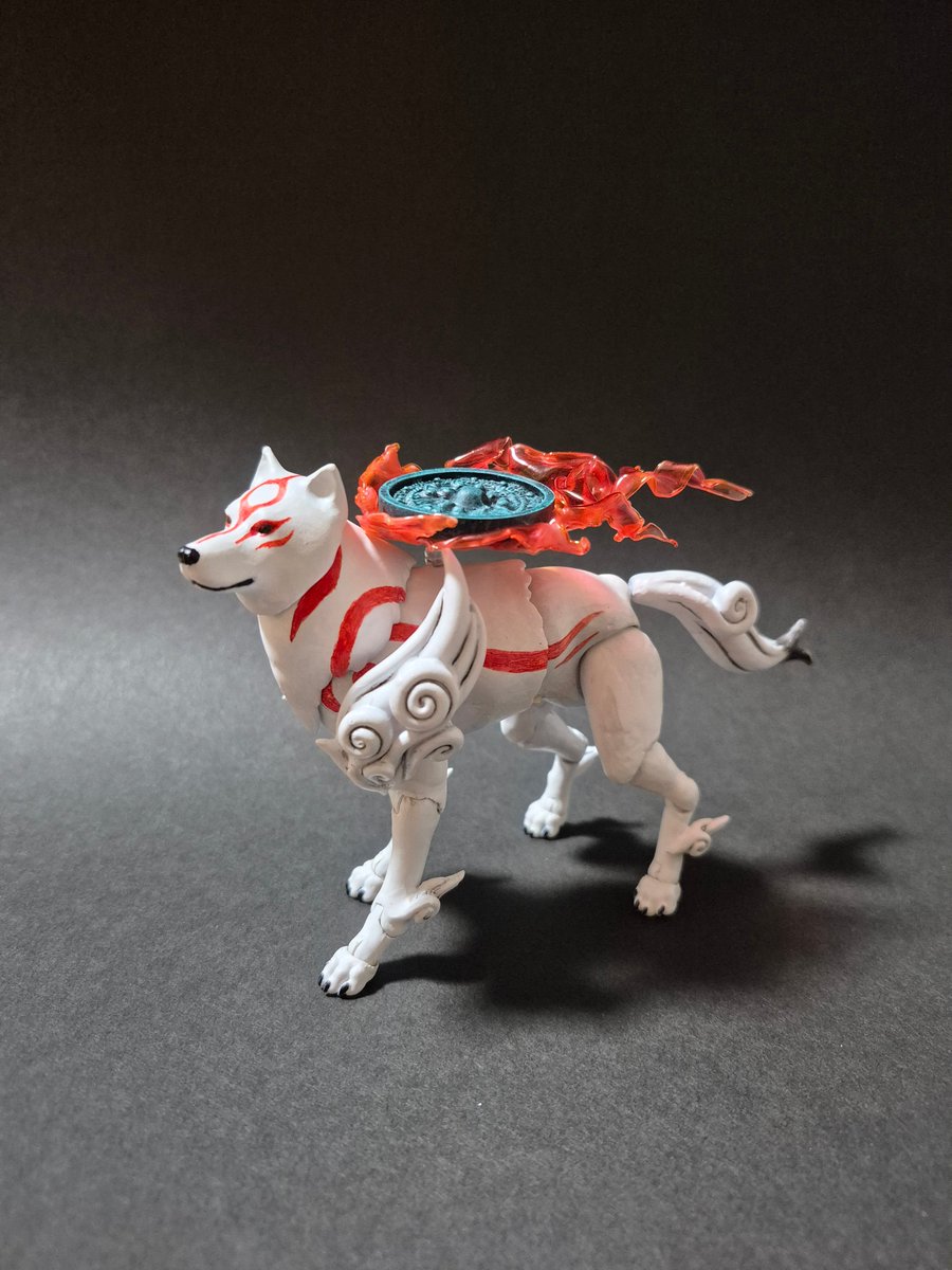 念願の大神アマテラスの可動フィギュアが完成した！ #大神 #Okami