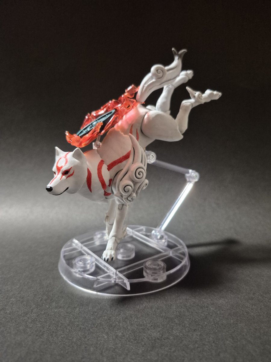 念願の大神アマテラスの可動フィギュアが完成した！ #大神 #Okami