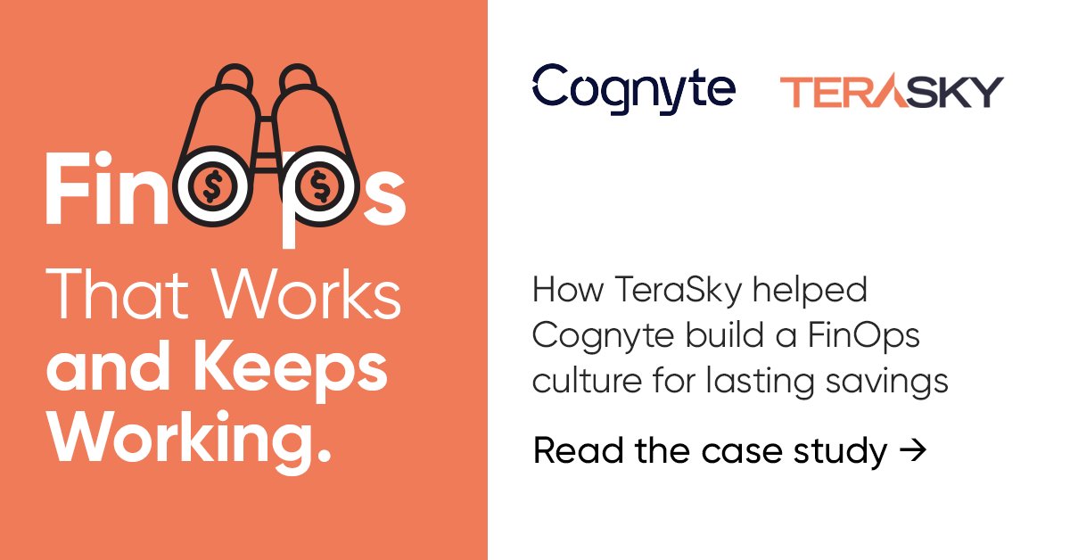 Most companies know they have cloud waste. Few build the internal capabilities to eliminate it 𝐟𝐨𝐫 𝐠𝐨𝐨𝐝.

Cognyte, a global leader in investigative analytics, partnered with TeraSky to tackle expanding cloud costs head-on. 

Together, we embedded a comprehensive FinOps