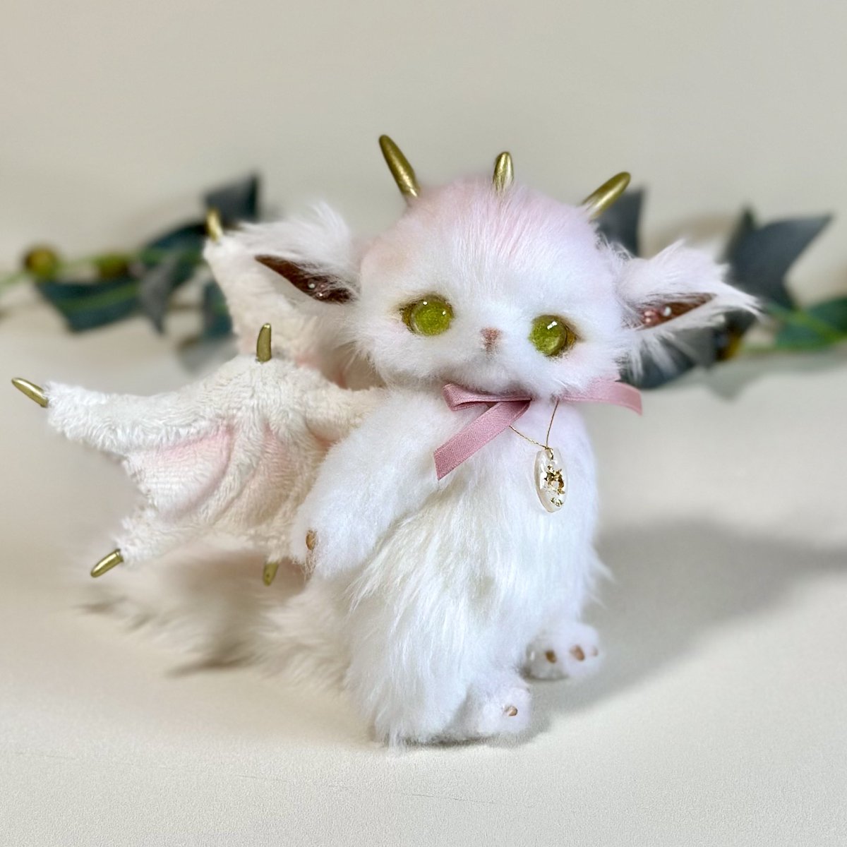 作家様　アートドール ピンクのドラゴン 作家様 アートドール ピンクのドラゴン アートドール ドラゴン 龍 作家