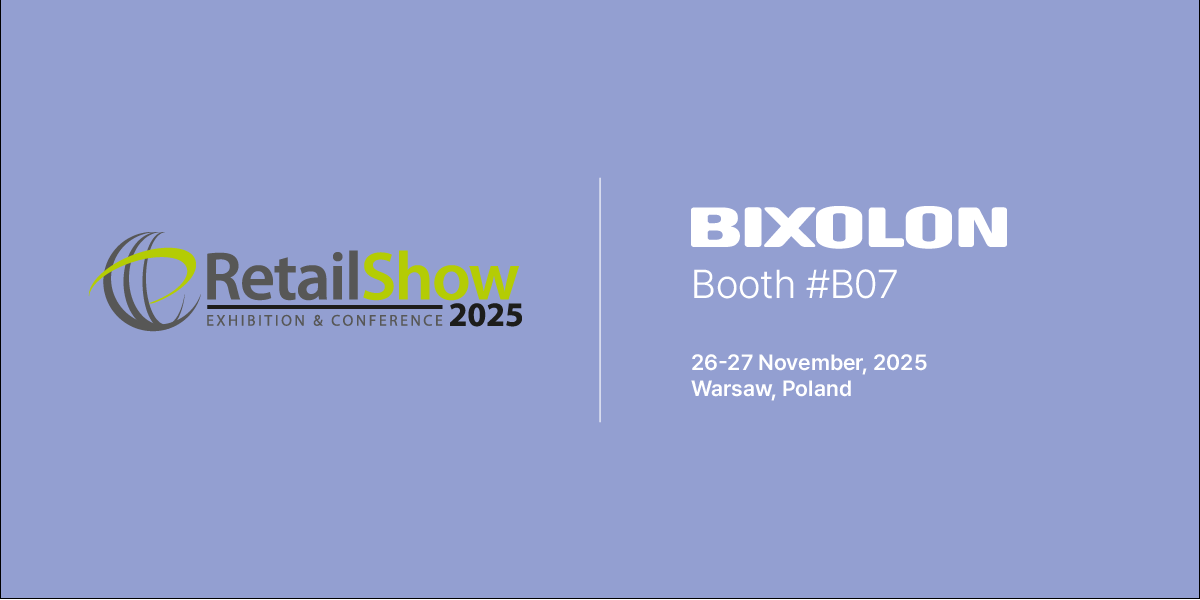 Visit the📍B07 stand at the #RetailShow in Warsaw, Poland (26–27 Nov) 🛍️ and see #BIXOLON in action! 

Explore sustainable #POS printing, smart #retail labelling, and #kiosk solutions designed to boost efficiency and support digital transformation.

🔗 bixoloneu.com/bixolon-showca…