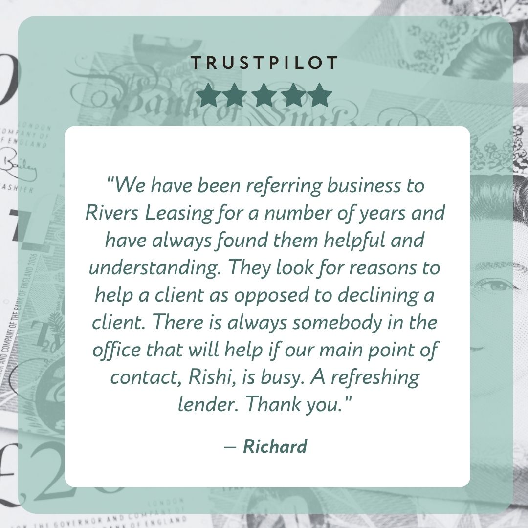 RiversLeasing's tweet photo. 🌟🌟🌟🌟🌟​

#RiversFinanceGroup #RiversFunding #businessloans #finance #funding #Trustpilot #Review https://t.co/0ey80WYUPI