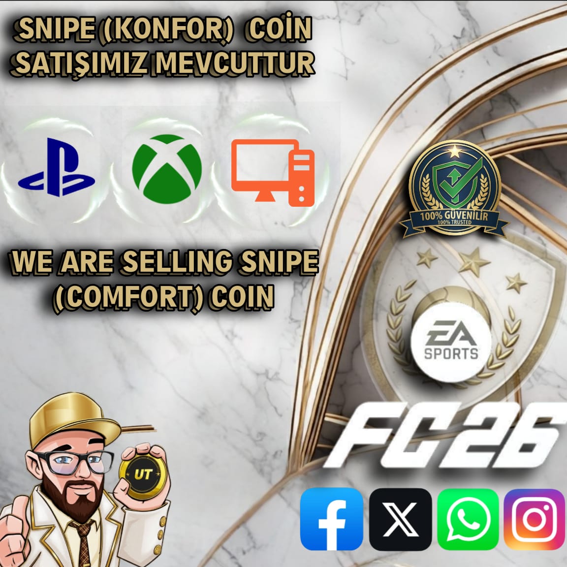 TÜM PLATFORMDA SNİPE SATIŞLARIMIZ DEVAM EDİYOR
#FC26 #snipe