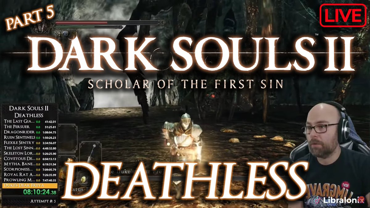 libralonix's tweet image. I don&apos;t want to jinx it (immediately jinxes is) but could this possible be THE run???

Join me live to find out as I continue my PB Dark Souls II Perma-Deathless challenge run!

💀NOW LIVE💀

twitch.tv/libralonix