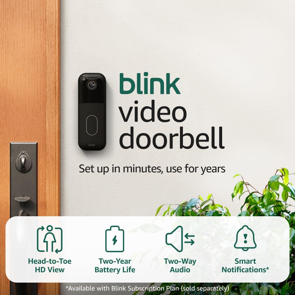 MyTrendShopper's tweet image. amzn.to/4i1Dbsh
Blink Video Doorbell (newest model) – Head-to-toe HD view, two-year battery life, and simple setup. Required Sync Module not included – Add-On (Black)

#SmartHomeSecurity #VideoDoorbell #BlinkHome
