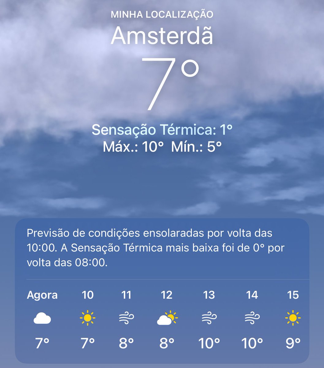 Pouco frio, graças a Deus 🇳🇱