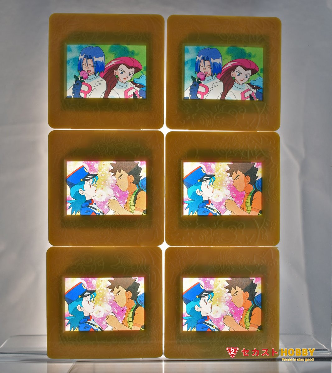 猫*様 ポケモン 明治 ピクチャーフレーム 金銀版 37枚 猫*様 ポケモン