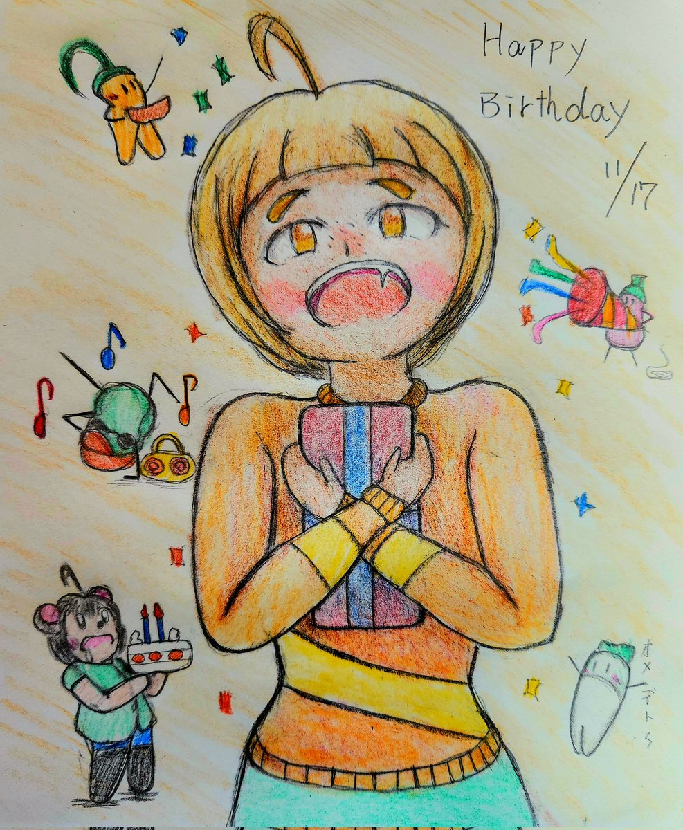 今日誕生日なんです🫠
代理キャラのひまりちゃんでお祝いです🫠
#こぐまのたわむれ