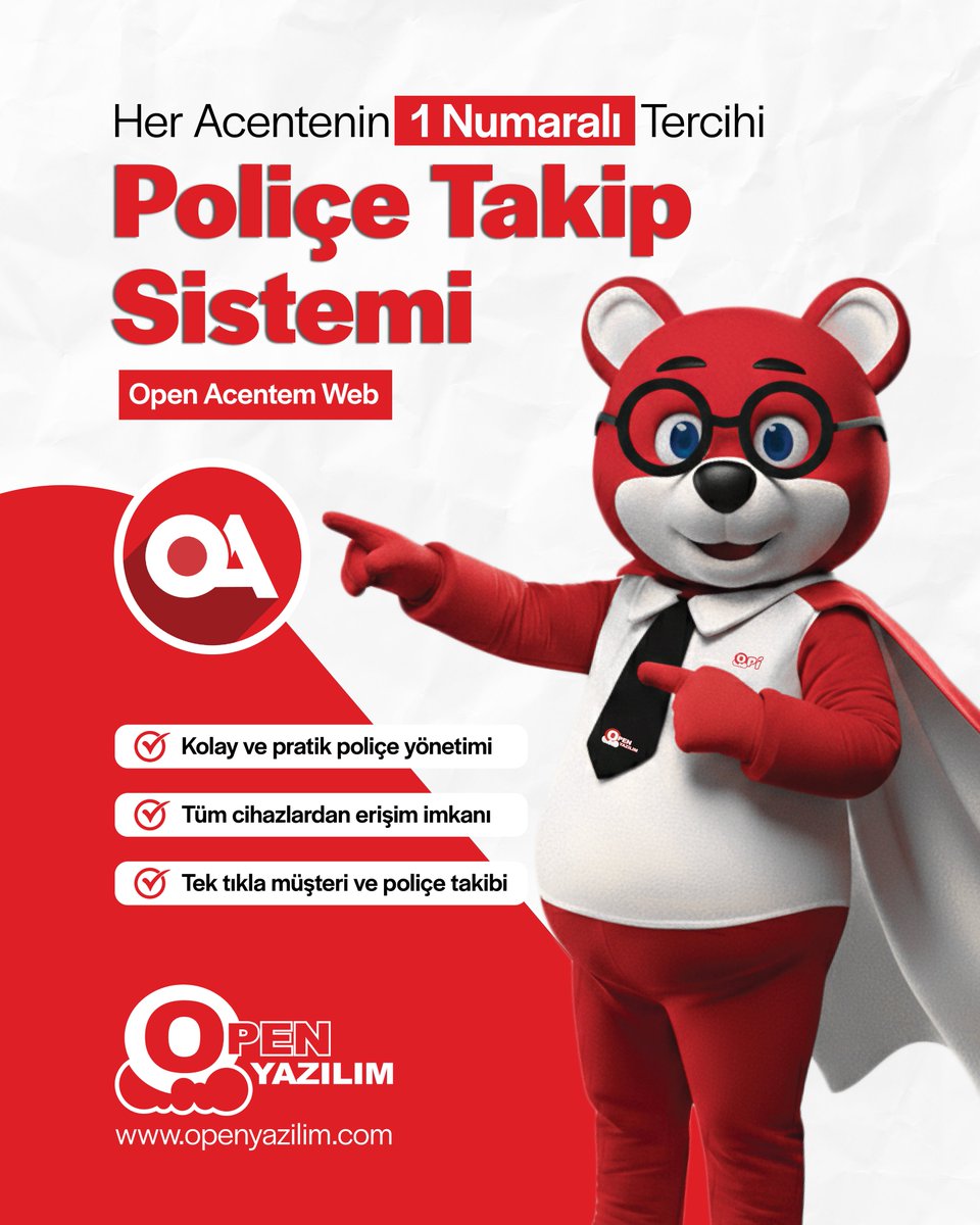 Open Yazılım olarak sigorta dünyasına sadece teknolojimizi değil, enerjimizi de getiriyoruz. 🤩
Fuarda yeni maskotumuzla buluşmaya hazır mısınız?
•
•
#openyazılım #dijitalsigorta #sigorta #sigortacılık #acenteyönetimi #sigortaacentesi #sigortabrokerı #hızlıteklif