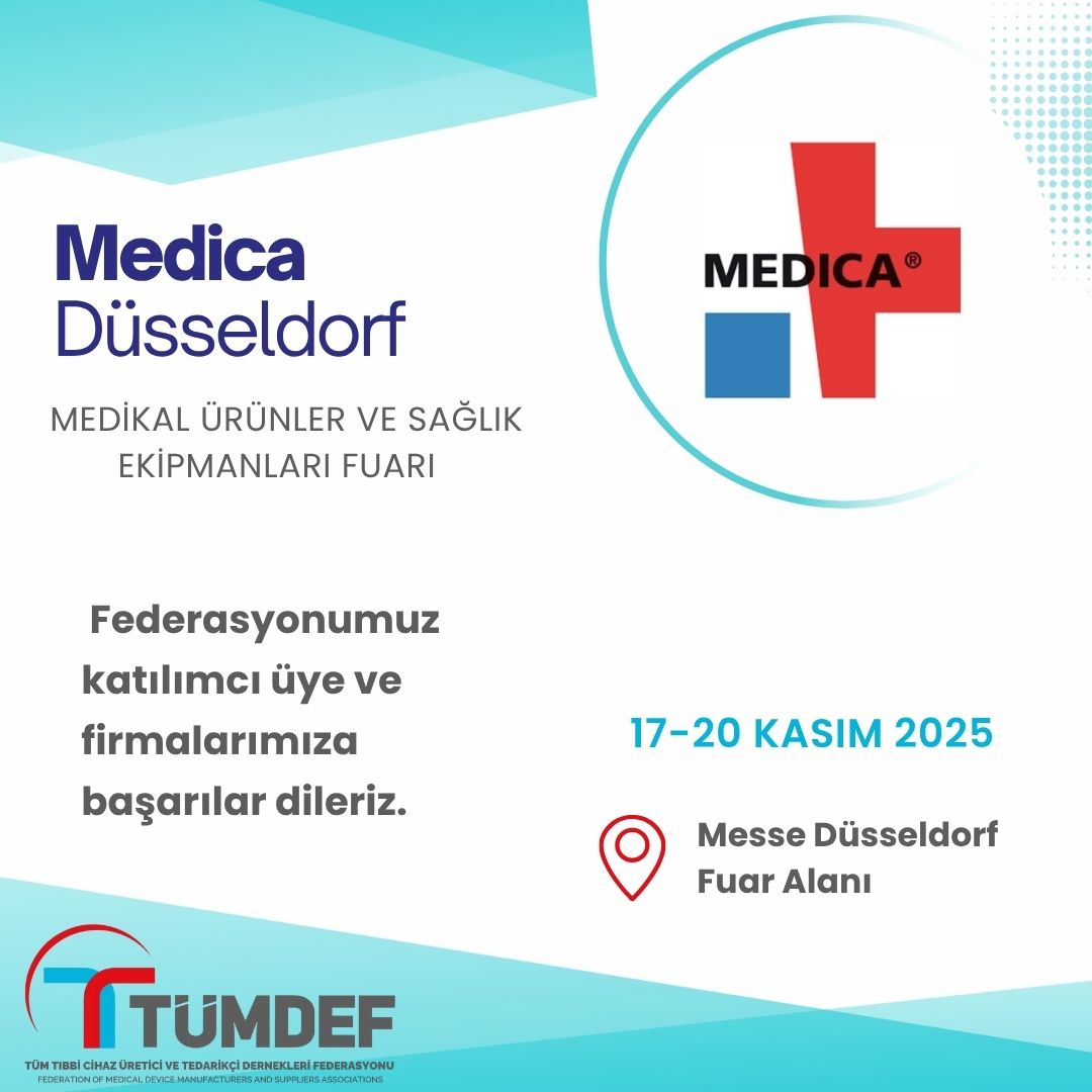 MEDICA DÜSSELDORF Medikal Ürünler ve Sağlık Ekipmanları Fuarına Katılan Federasyonumuz üye ve  firmalarımıza başarılar dileriz.

TÜMDEF Yönetim Kurulu 
<a href="/kyz841/">Kemal Yaz</a>
<a href="/Massiad/">Massiad</a> <a href="/egemedikalder/">Ege Tıbbi Cihaz Üretici ve Tedarikçileri Derneği</a> <a href="/DernegiOrder/">ORDER DERNEĞİ</a> <a href="/CCumed/">ÇUKUROVA MEDİKALCİLER DERNEĞİ ( CUMED )</a> <a href="/firathavzasi/">Fırat Havzası Tıbbi Cihaz Ürt. ve Tdr. Derneği</a> <a href="/DomedDogu/">🇹🇷 DOMED Doğu Anadolu Medikalciler Derneği 🇹🇷</a> <a href="/guneydogumedder/">Güneydoğu Medikalciler Derneği</a> <a href="/AkmedderAntalya/">AkmedderAntalya</a>