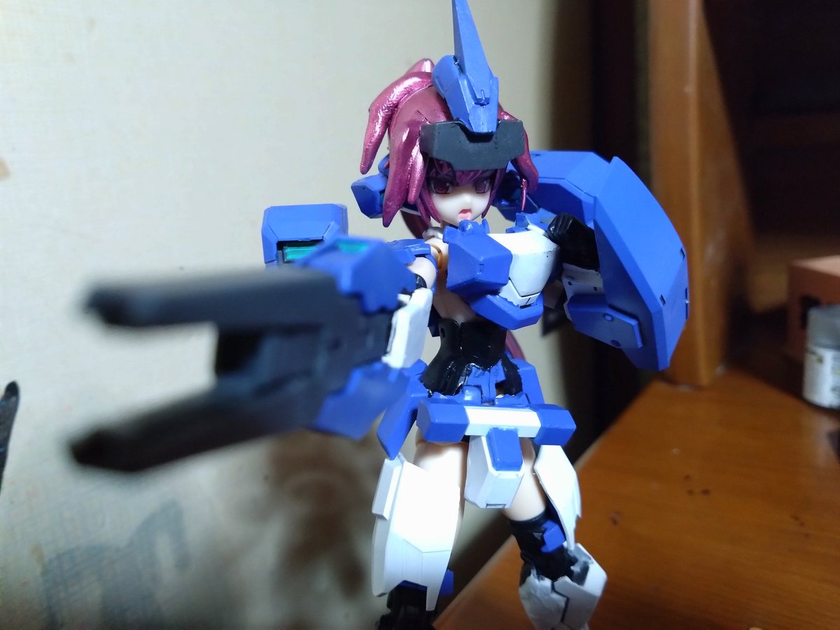 NOLOSER1020's tweet image. 「う～私もう若い娘とは違うから積極的に動けないのに～みんなの帰る家しか護れないよ～」
何とかMS少女でジェノアスOカスタムちゃん完成しました～組み立て時に結構苦戦して微妙なところもあるけど個人的には結構良い感じに好みのキャラにw
#ガンプラ 
#フレームアームズ・ガール 
#MS少女 
#美プラ