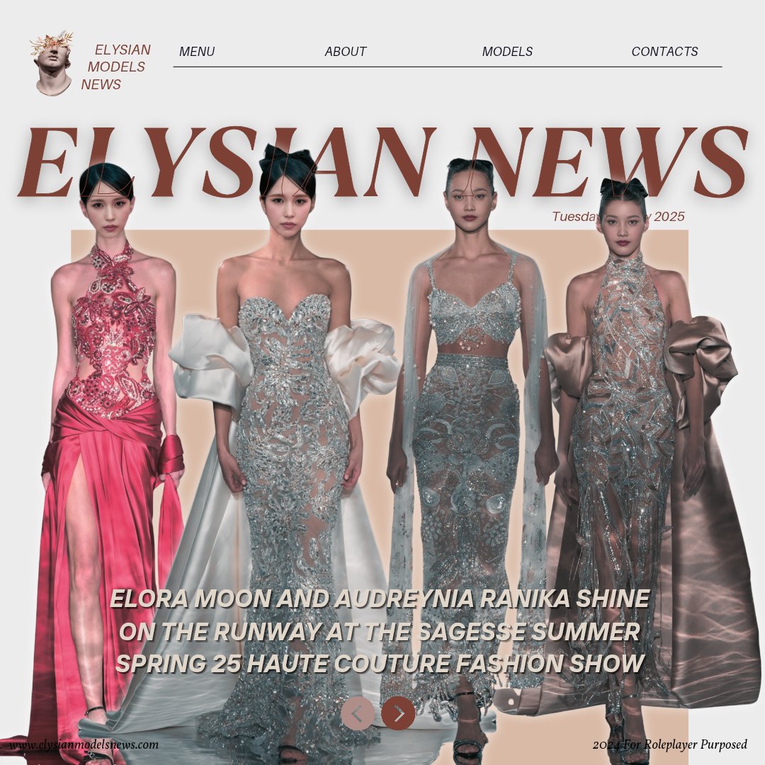 ⠀️️

️️
🗞️ 𝑬𝑳𝒀𝑺𝑰𝑨𝑵 𝐃𝐀𝐈𝐋𝐘 

𝗘𝗟𝗢𝗥𝗔 𝗠𝗢𝗢𝗡 𝖠𝖭𝖣 𝗔𝗨𝗗𝗥𝗘𝗬𝗡𝗜𝗔 𝗥𝗔𝗡𝗜𝗞𝗔 𝖲𝖧𝖨𝖭𝖤 𝖮𝖭 𝖳𝖧𝖤 𝖱𝖴𝖭𝖶𝖠𝖸 𝖠𝖳 𝗦𝗔𝗚𝗘𝗦𝗦𝗘 𝗦𝗦 25 𝗛𝗔𝗨𝗧𝗘 𝗖𝗢𝗨𝗧𝗨𝗥𝗘 𝖥𝖠𝖲𝖧𝖨𝖭 𝖲𝖧𝖮𝖶. 
⠀️️

️️