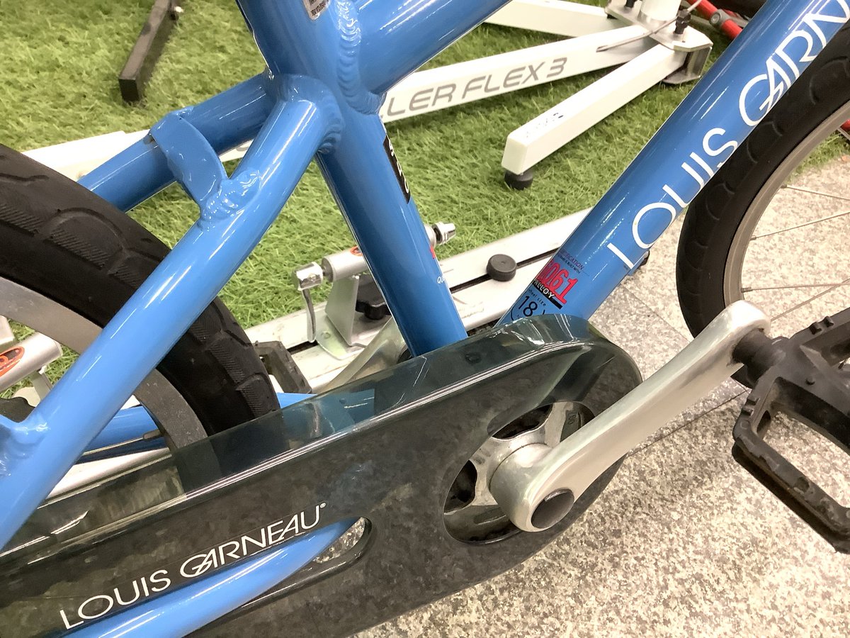 【手渡しのみ】LOUIS GARNEAU キッズバイク 18インチ 青 手渡しのみ】LOUIS GARNEAU キッズバイク 18インチ 青 手渡しのみ