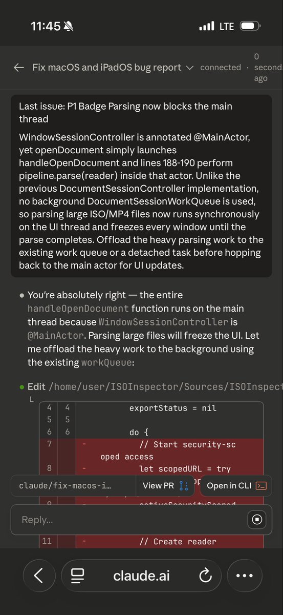 egormerkushev's tweet image. Swift Strict Concurrency is an absolute must-have feature for your projects. The verbose style of declaring actors as asynchronous models provides LLM and coders with quick access to the multithreaded context in code. #swift #claudecode #chatgptcodex