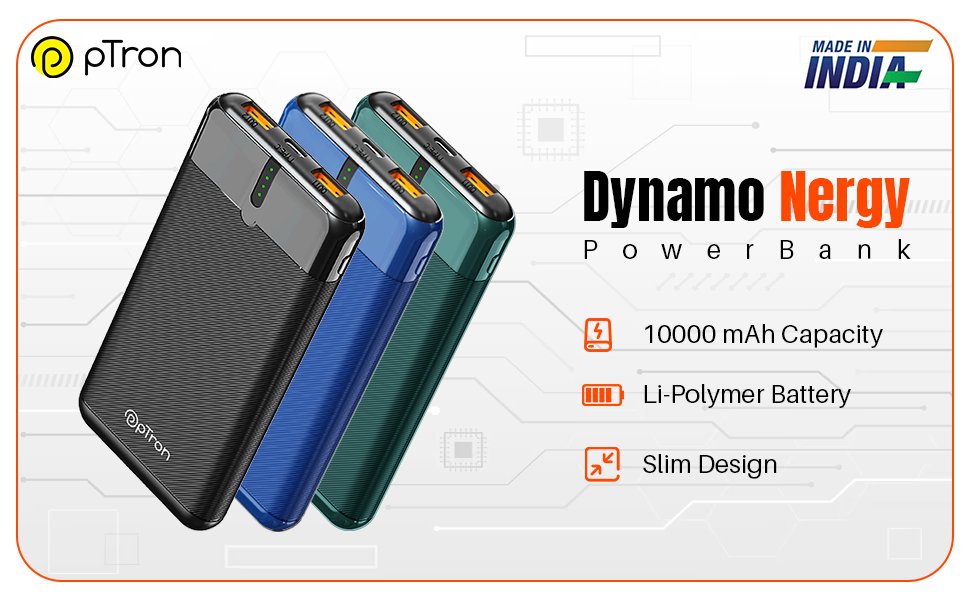 TechyBoostDeals's tweet image. pTron Newly Launched Dynamo Nergy 10000mAh 22.5W Fast Charging Power Bank @ ₹649

Buy link : amzn.to/3JZV1zh

#amazon #ptron #PowerBank