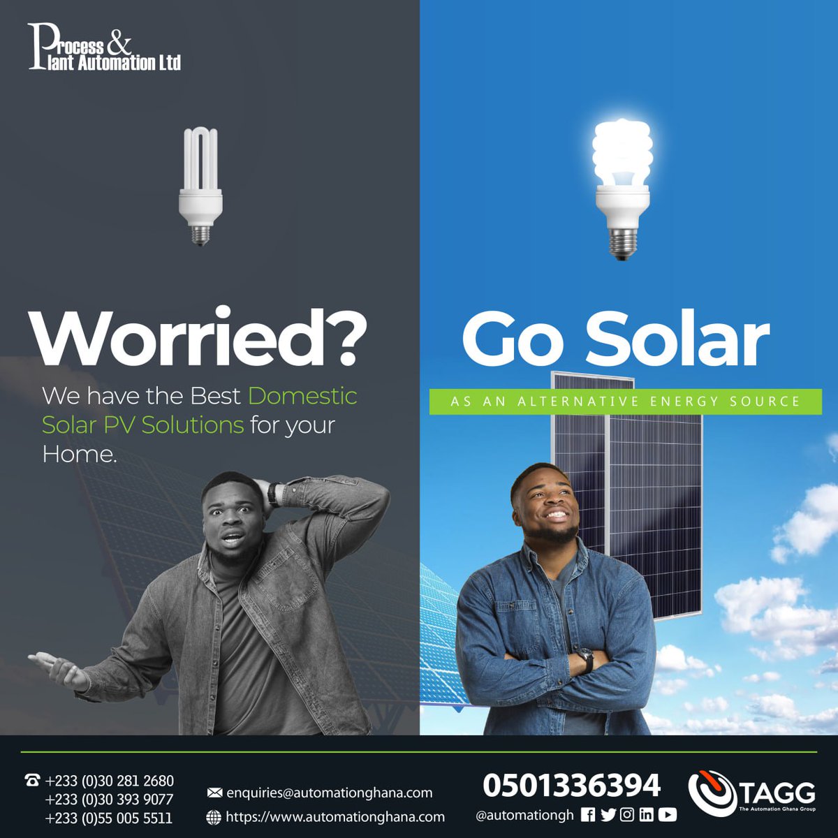 automationgh's tweet image. No more stressing over power cuts. ☀️
Go solar and keep your home running — always.
Reliable, clean, silent.

Get started!
👉automationghana.com/solutions/sola…

#SolarPower #Renewables #HomeEnergy