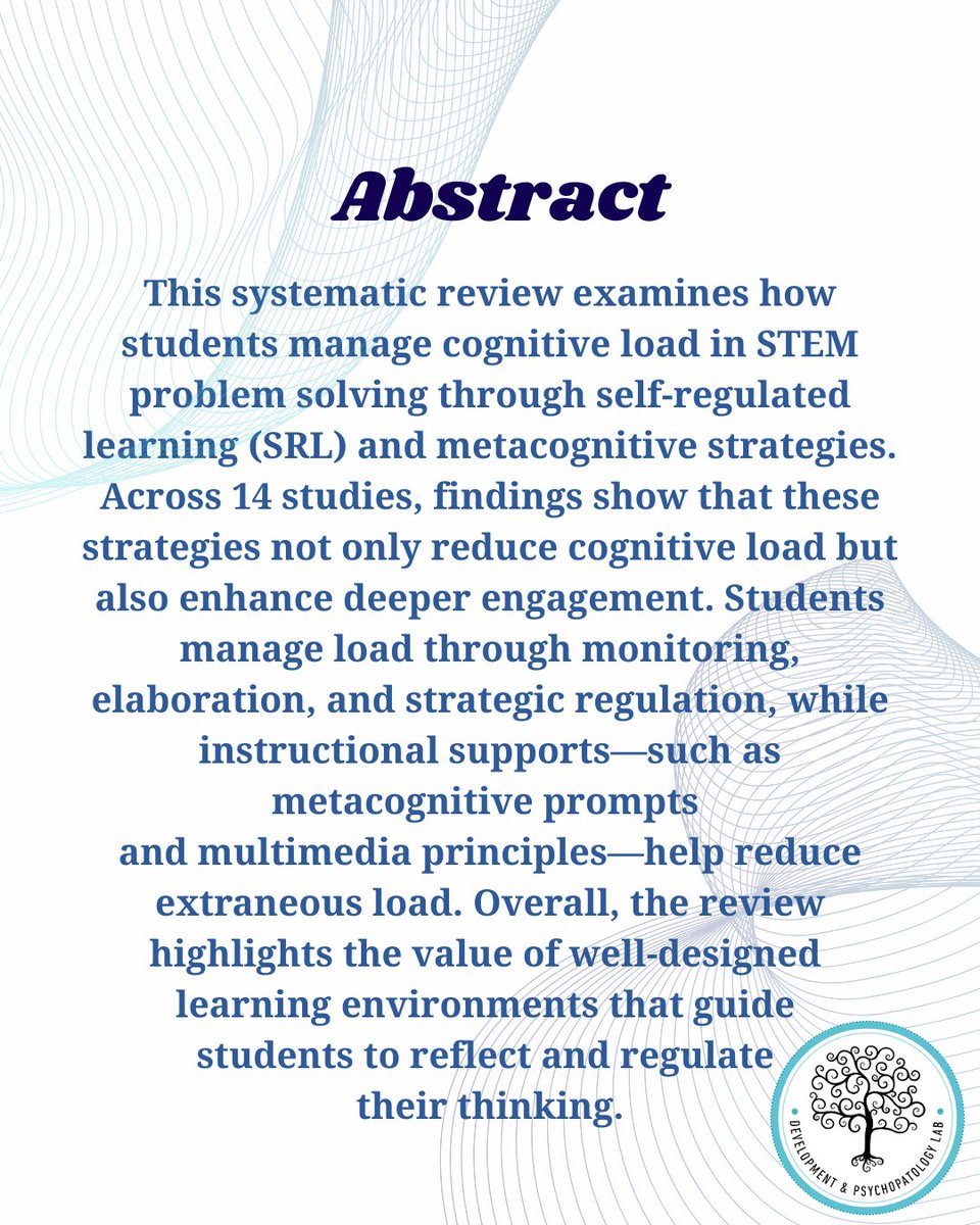 We’re excited to share that our lab member Özlem Özbey-Demir has published a new article in IJEMST on how students manage cognitive load in STEM problem solving using SRL and metacognitive strategies. Congrats Özlem! 🎉
🔗 ijemst.com/index.php/ijem…